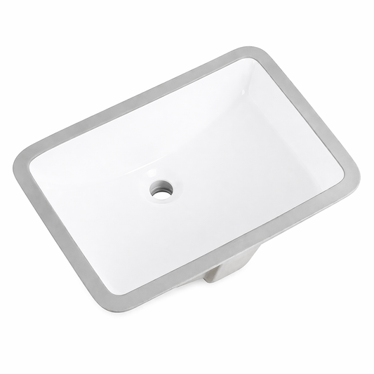 White Undermount Bathroom Sink