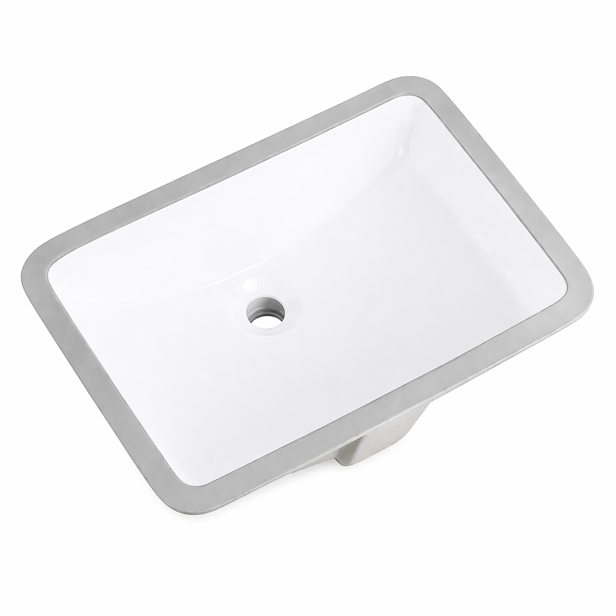 White Undermount Bathroom Sink