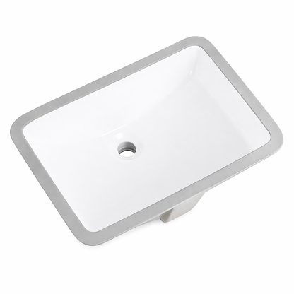 White Undermount Bathroom Sink