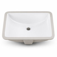 White Undermount Bathroom Sink