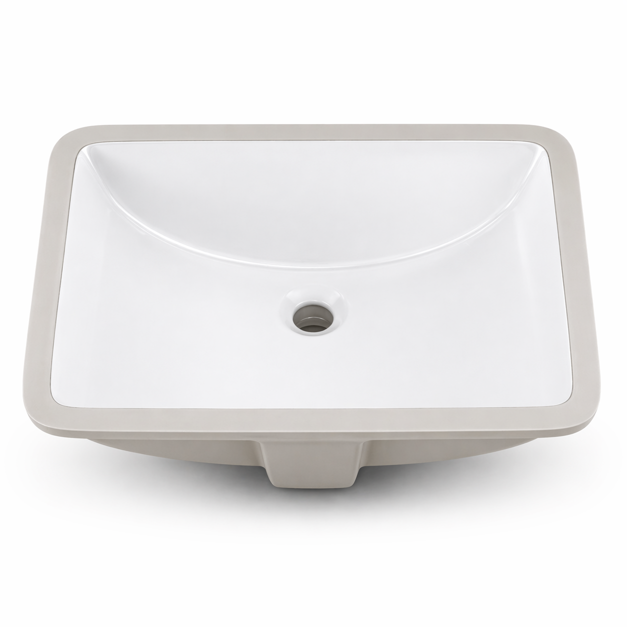 White Undermount Bathroom Sink