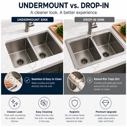Rectangular Stainless Steel Double Bowl Kitchen Sink