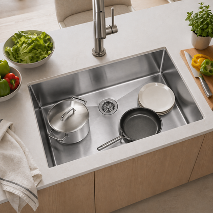Rectangular Stainless Steel Single Bowl Kitchen Sink