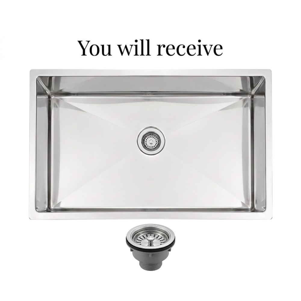 Rectangular Stainless Steel Single Bowl Kitchen Sink