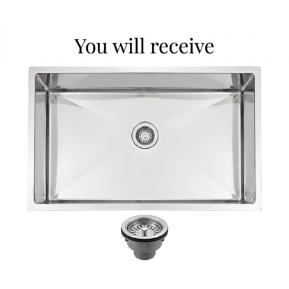 Rectangular Stainless Steel Single Bowl Kitchen Sink