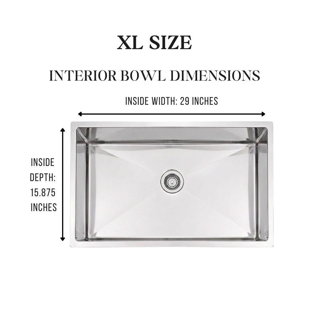 Rectangular Stainless Steel Single Bowl Kitchen Sink