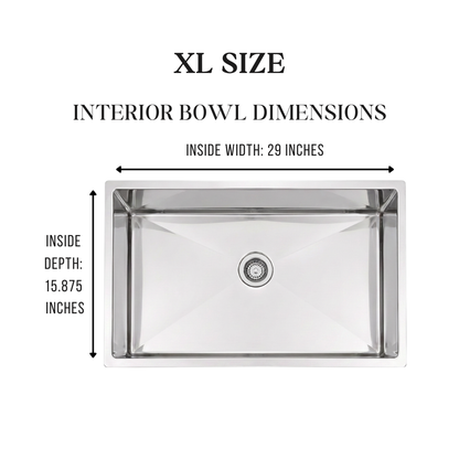 Rectangular Stainless Steel Single Bowl Kitchen Sink