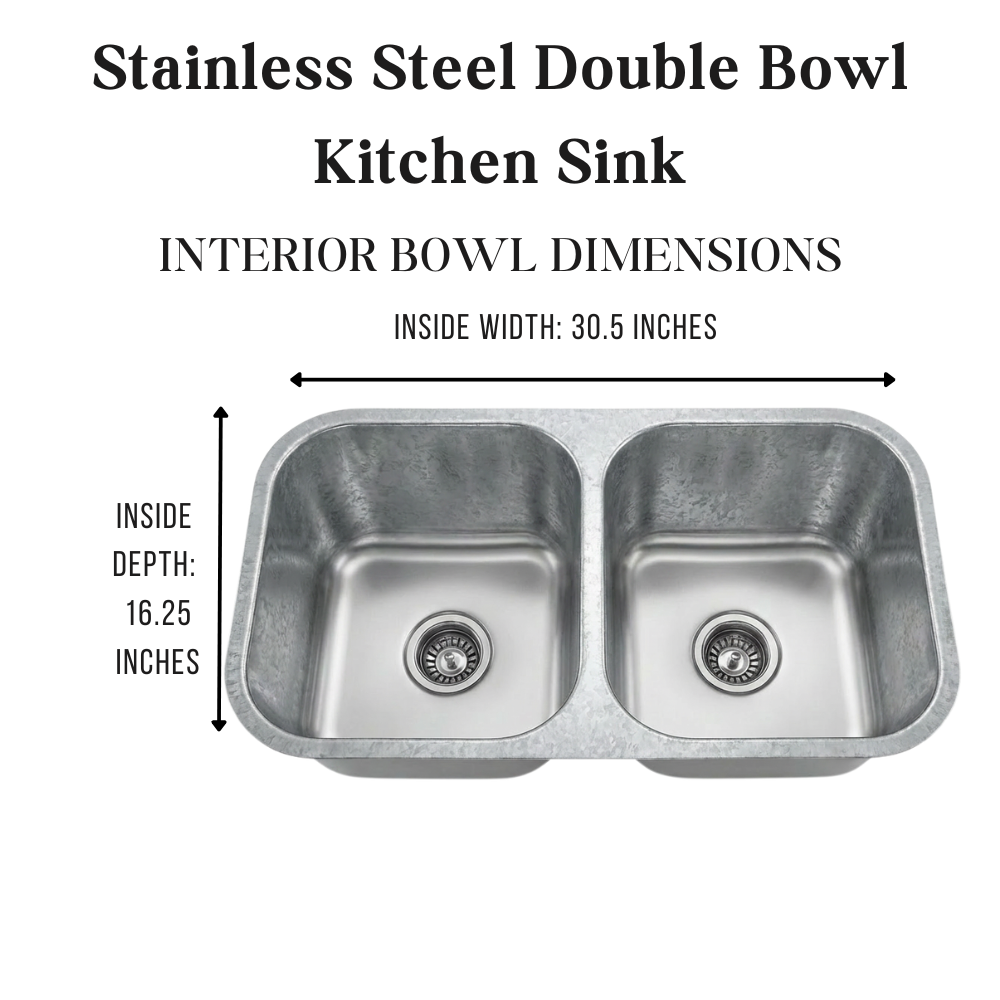 Stainless Steel Double Bowl Kitchen Sink