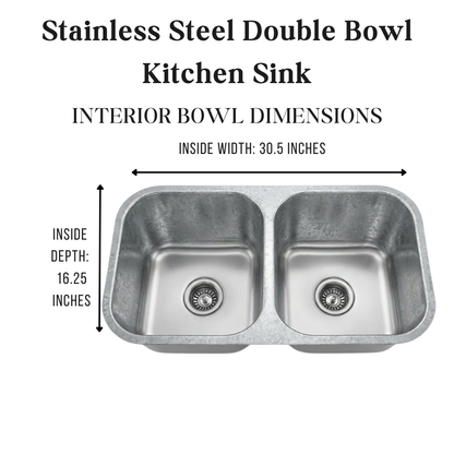 Stainless Steel Double Bowl Kitchen Sink