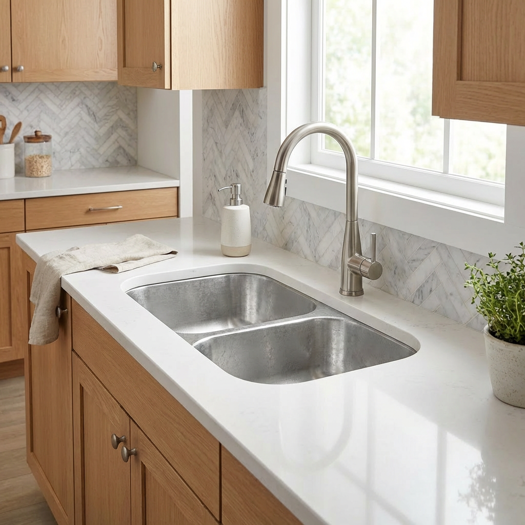 Stainless Steel Double Bowl Kitchen Sink