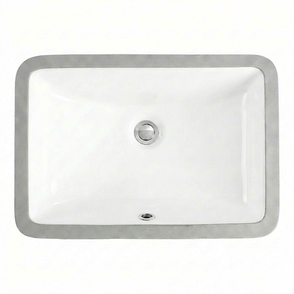 White Undermount Bathroom Sink